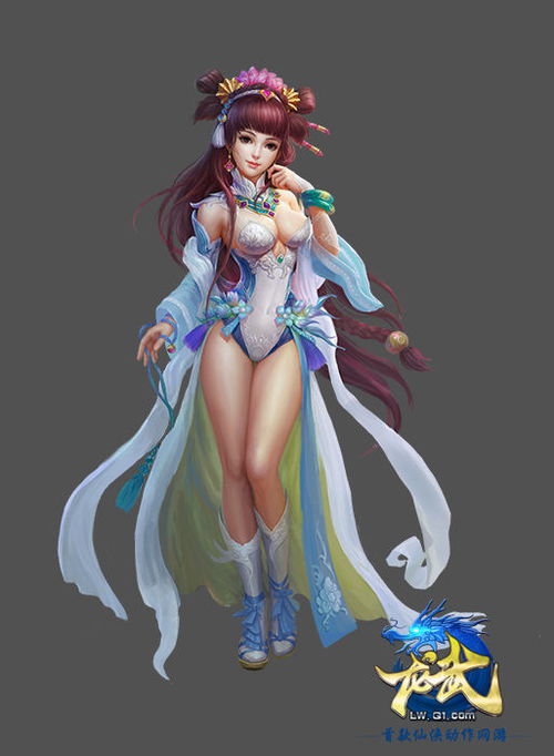 游戏原画美女,游戏原画中的古装美女风情